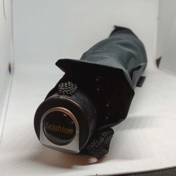 New LEIGHTON UMBRELLA Folding Auto Open Black w/ Slip Case - Concordia - Picture 2 of 7